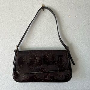 Vintage Y2K Mini Handbag Purse Vegan Patent  Leather